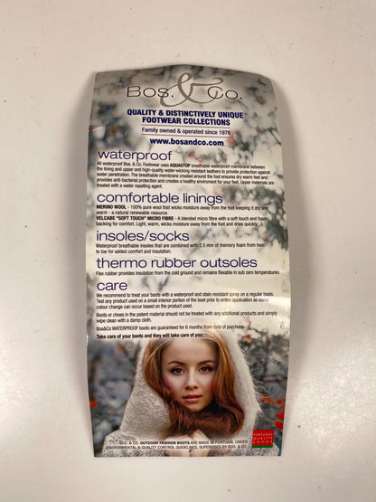 Bos and Co Women’s Brown Suede/Wool Ignite Waterproof Boots - 39/8.5