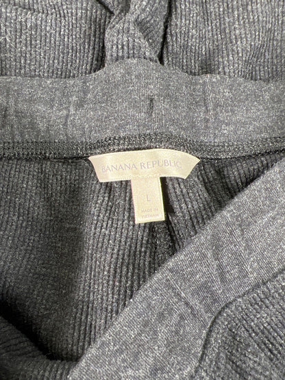 Banana Republic Women’s Black Waffle Knit Pajama Lounge Pants - L