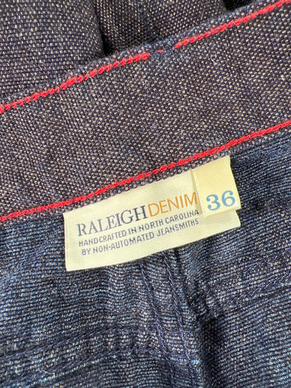 Raleigh Denim Men’s Blue Dark Wash Graham Straight Leg Jeans - 36