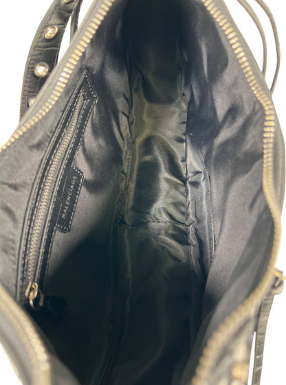 Balenciaga Black Leather Le Cagole Bag Small Satchel Bag Purse