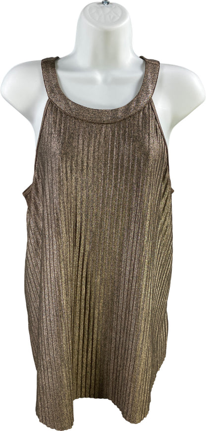 Torrid Women’s Bronze Metallic Sleeveless Blouse - Plus 00