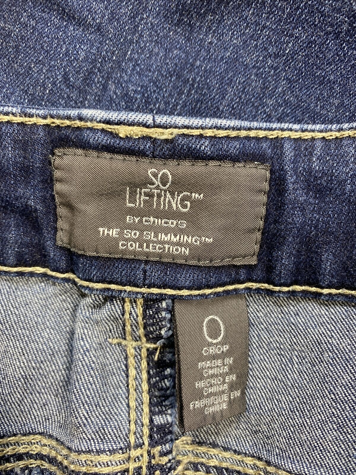 Chico's Women's Dark Wash Slimming Crop Jeans - 0/US 4