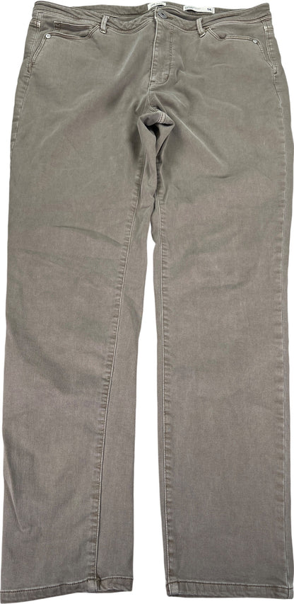 J.Jill Women’s Khaki/Green Authentic Fit Slim Ankle Jeans - 14 Tall