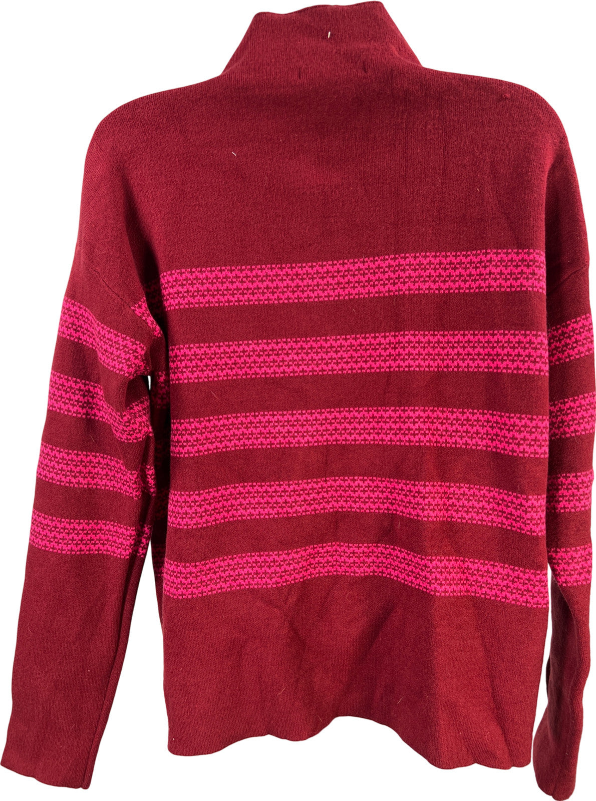 Tahari Women’s Red Long Sleeve Mock Neck Sweater - M