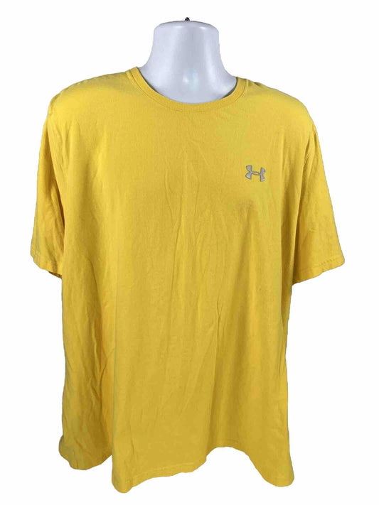Under Armour Men's Yellow Charged Short Sleeve T-Shirt - 3XL