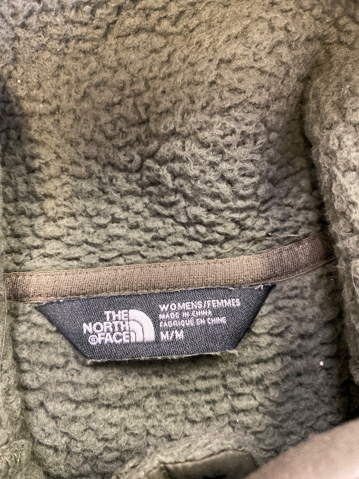 The North Face Women’s Green Sleeveless Full Zip Sherpa Vest - M