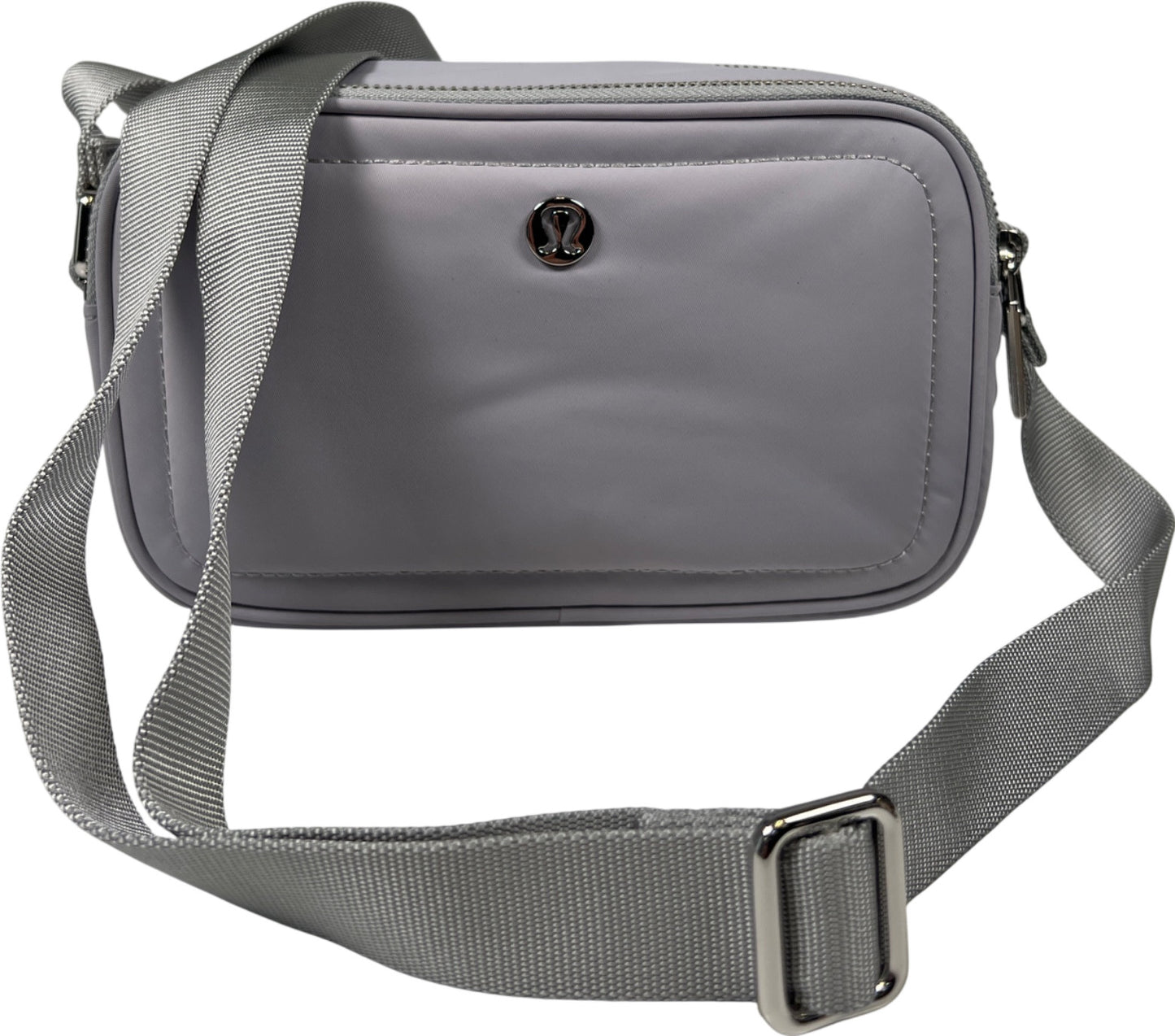 Lululemon Women’s Vapor Gray Crossbody Multi-Pocket Camera Bag Purse