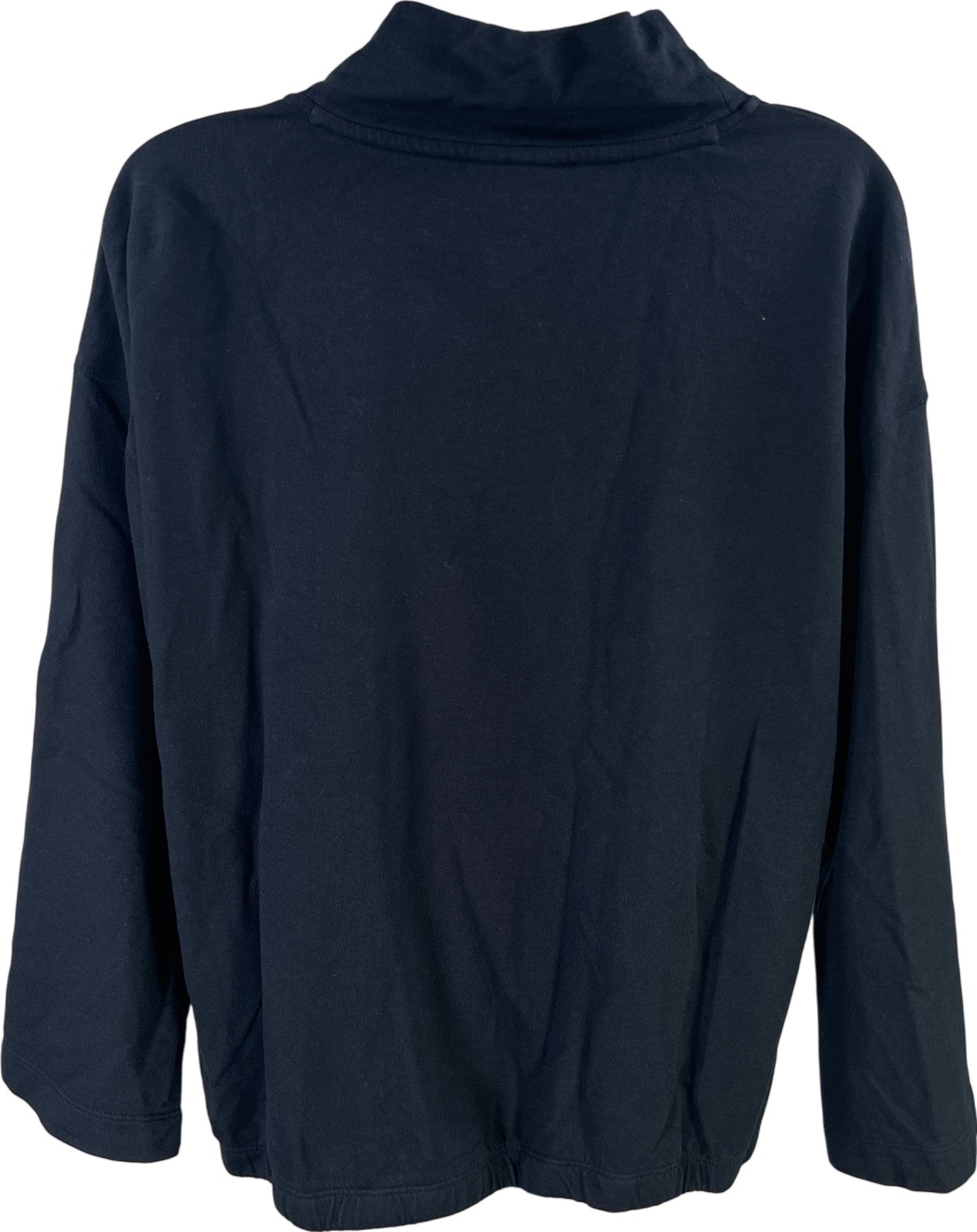 J.Jill Fit Women’s Blue 3/4 Loose Sleeve Waisted Bottom Shirt - S