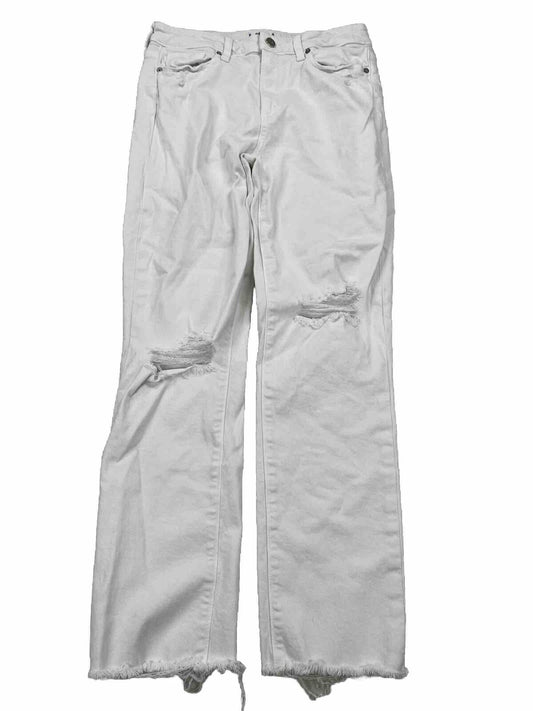 Paige Women's White Hoxton Slim Distressed Jeans - 29