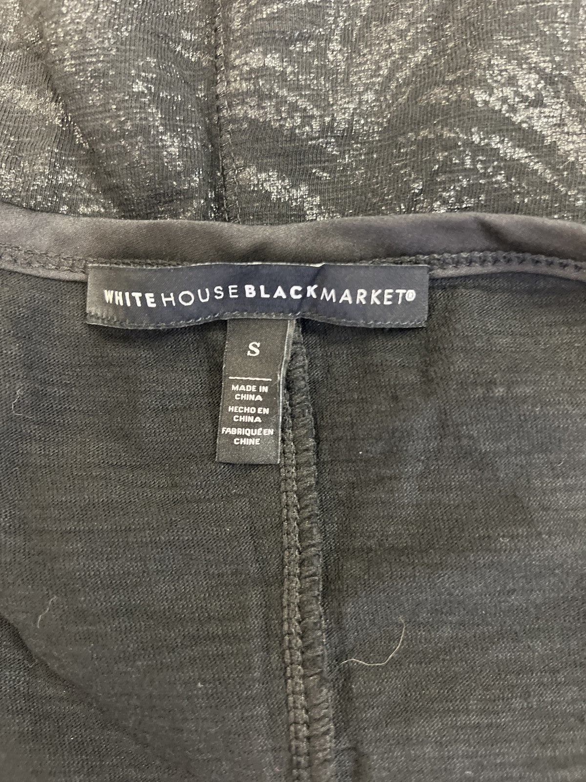 White House Black Market Women’s Black Sleeveless T-Shirt - S