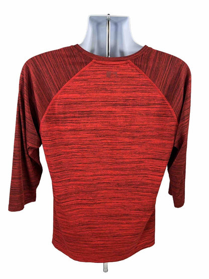 Nike Men's Red Dri-Fit MLB 3/4 Sleeve Athletic Shirt - M