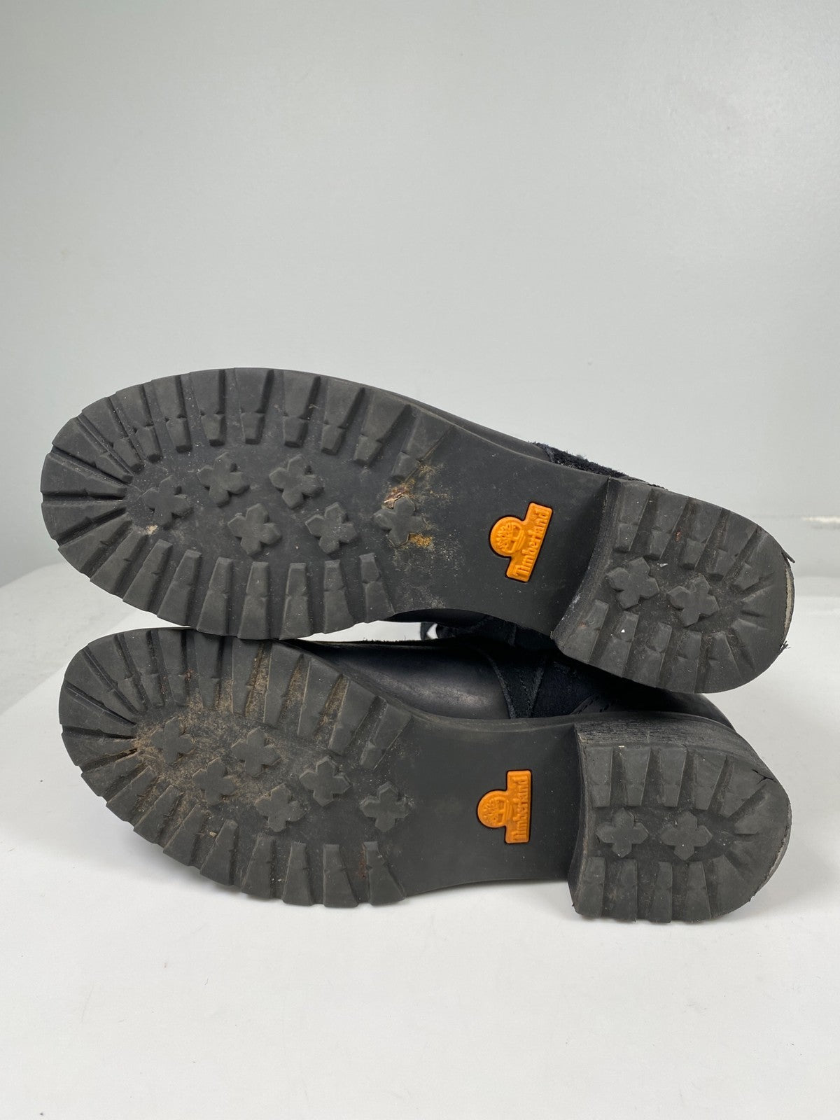 Timberland Women’s Black Suede Wenham Mid Calf Lace Up Side Zip Boots - 8