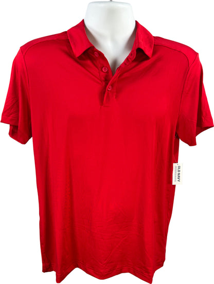 Old Navy Active Men’s Red Cloud Motion Short Sleeve Athletic Polo Shirt - S
