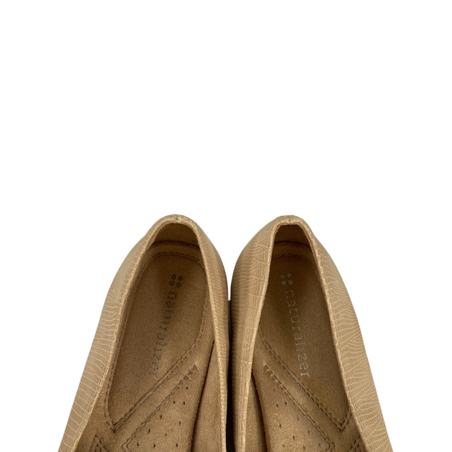 Zapatos planos Rheis con diamantes de imitación beige de Naturalizer para mujer - 6M