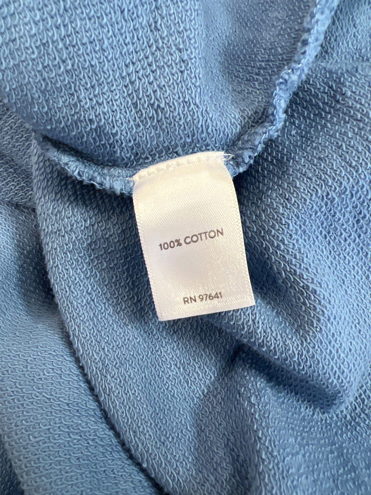 Pure J. Jill Women’s Blue Terry Knit 3/4 Sleeve Loose Fit Sweatshirt - XL