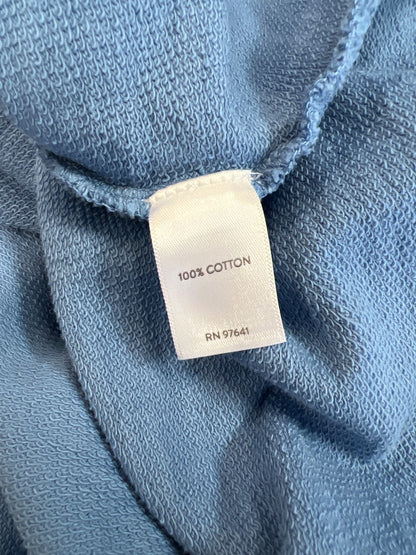 Pure J. Jill Women’s Blue Terry Knit 3/4 Sleeve Loose Fit Sweatshirt - XL