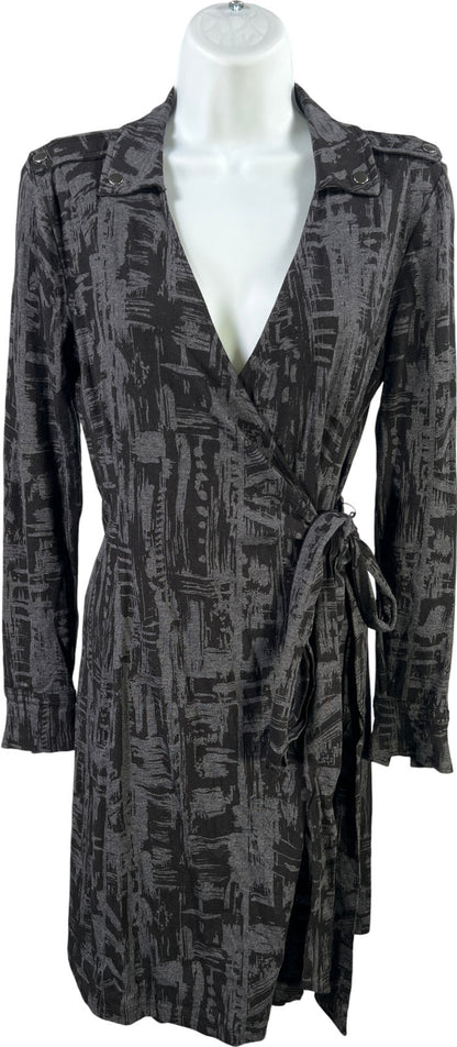 Banana Republic Women’s Gray & Black Wrap Cardigan Top - S