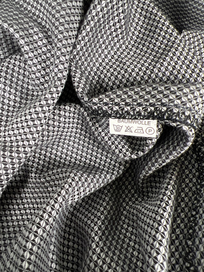 Robert Graham Men’s Black/White Long Sleeve Button Up Dress Shirt - 43 - L/XL