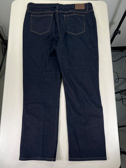 Lauren Ralph Lauren Women’s Dark Wash Classic Straight Denim Jeans - 18W