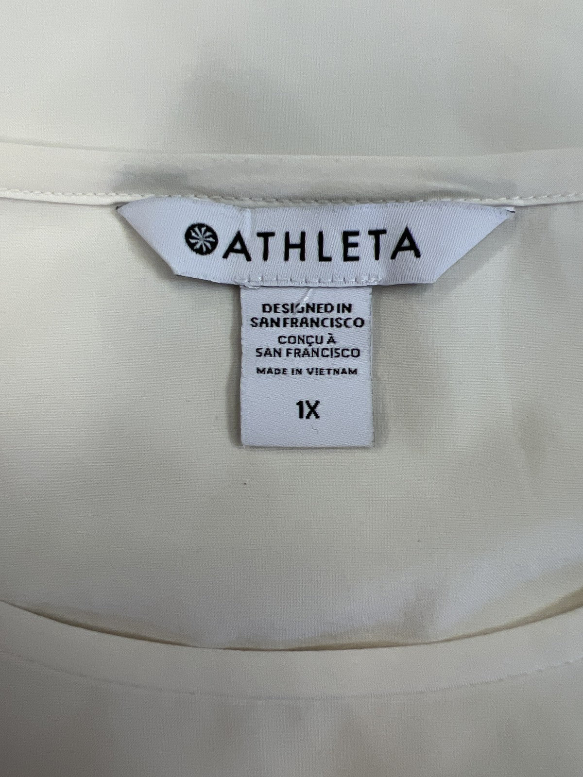 Athleta Women’s Ivory Lace Trim Sleeveless Tank Top - 1X Plus