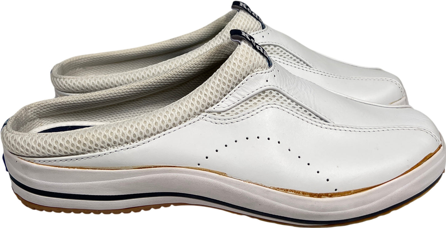 Keds Women’s White Leather Slip On Walking Shoes - 9.5