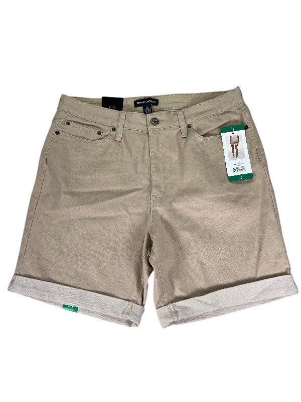 DKNY Women's Beige Stretch Chino Shorts - 12