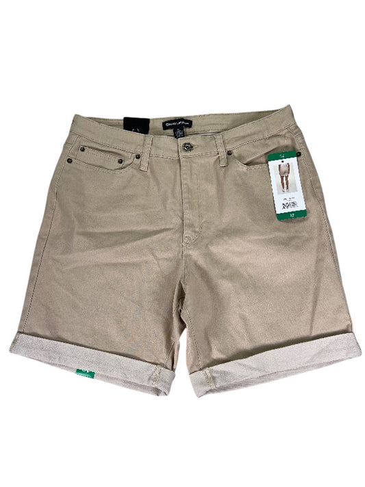 DKNY Women's Beige Stretch Chino Shorts - 12