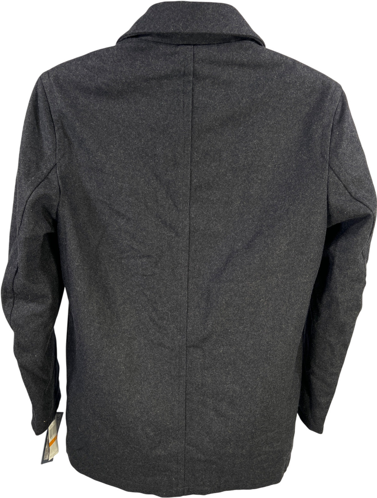 Chaps Men’s Dark Gray/Black Wool Blend Button Up Jacket - S