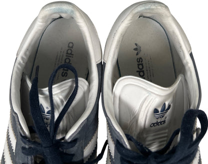 Adidas Women’s Blue Suede Gazelle Lace Up Sneakers - 7