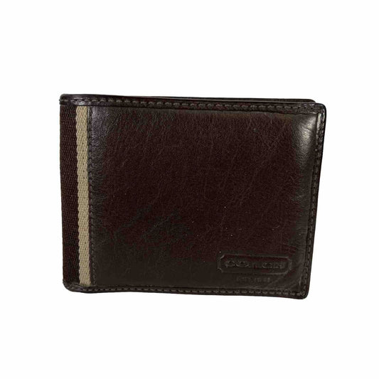 Coach Men's Brown Leather Bifold Wallet