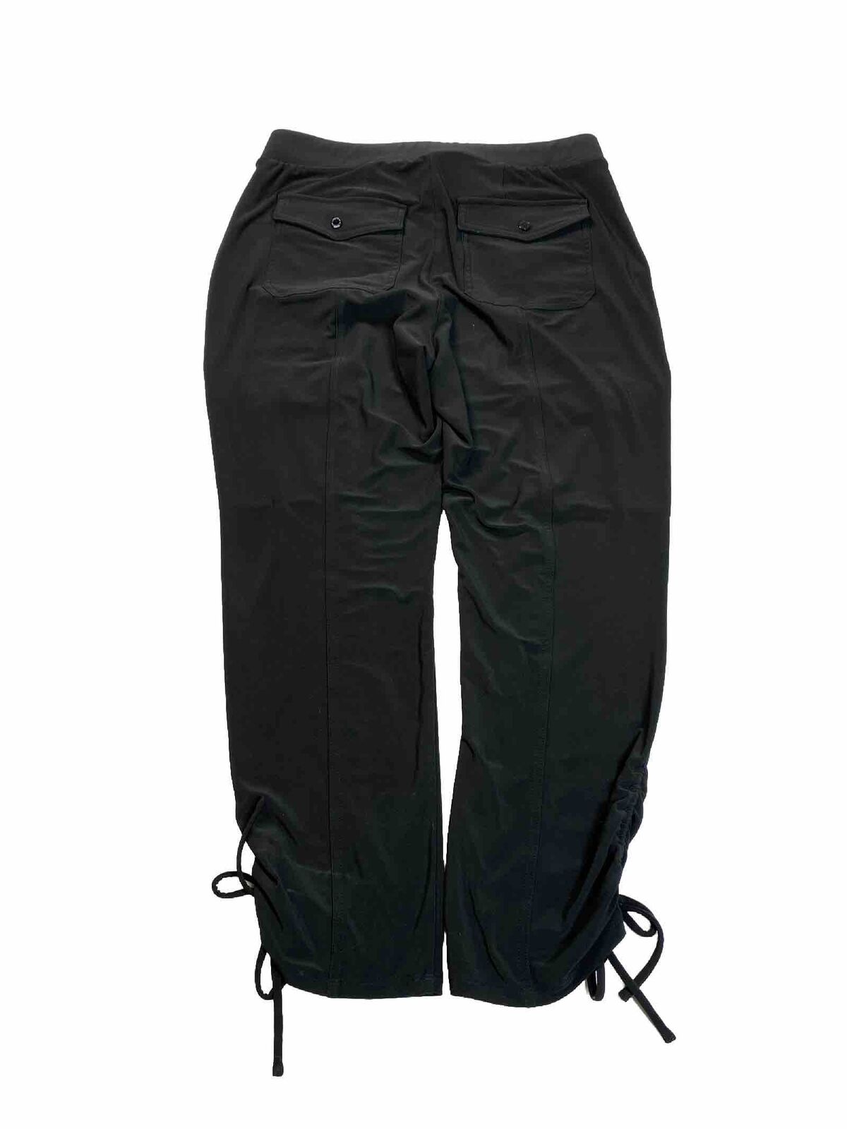 White House Black Market Women's Black Straight Crop Cargo Pants - S