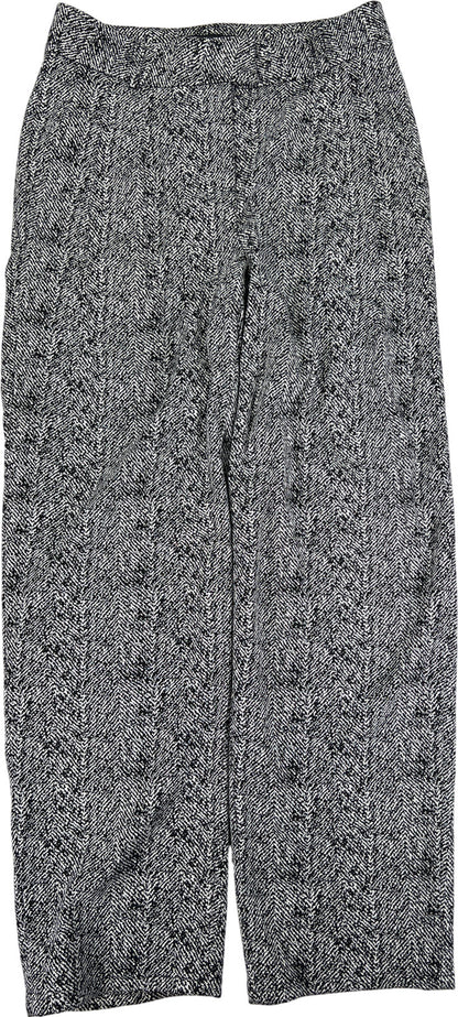 Karl Lagerfeld Women’s Black/White Straight Leg Dress Pants - 6