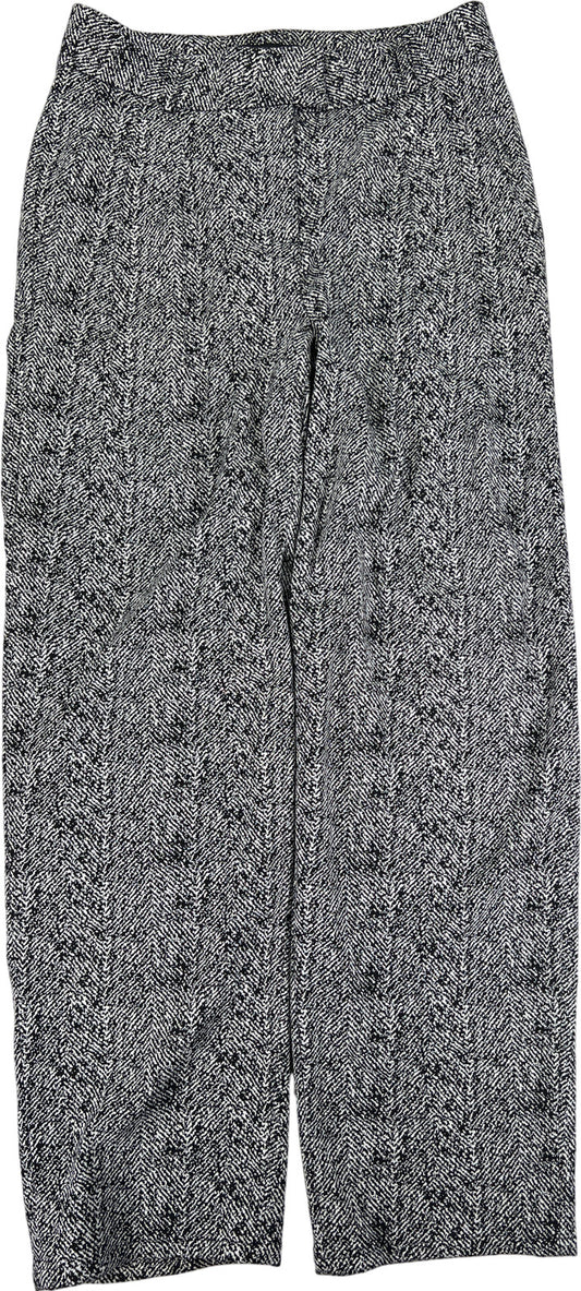 Karl Lagerfeld Women’s Black/White Straight Leg Dress Pants - 6