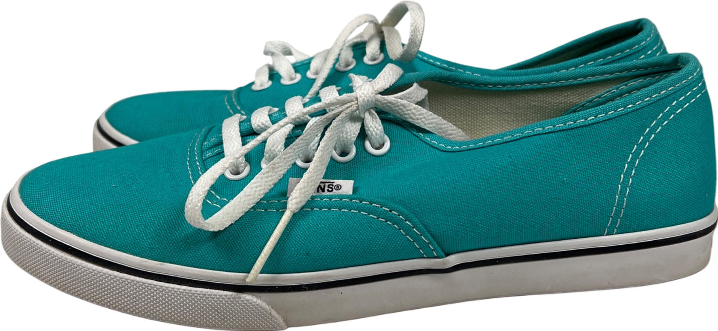 Vans Women’s Blue Low Top Canvas Lace Up Sneakers - 6.5