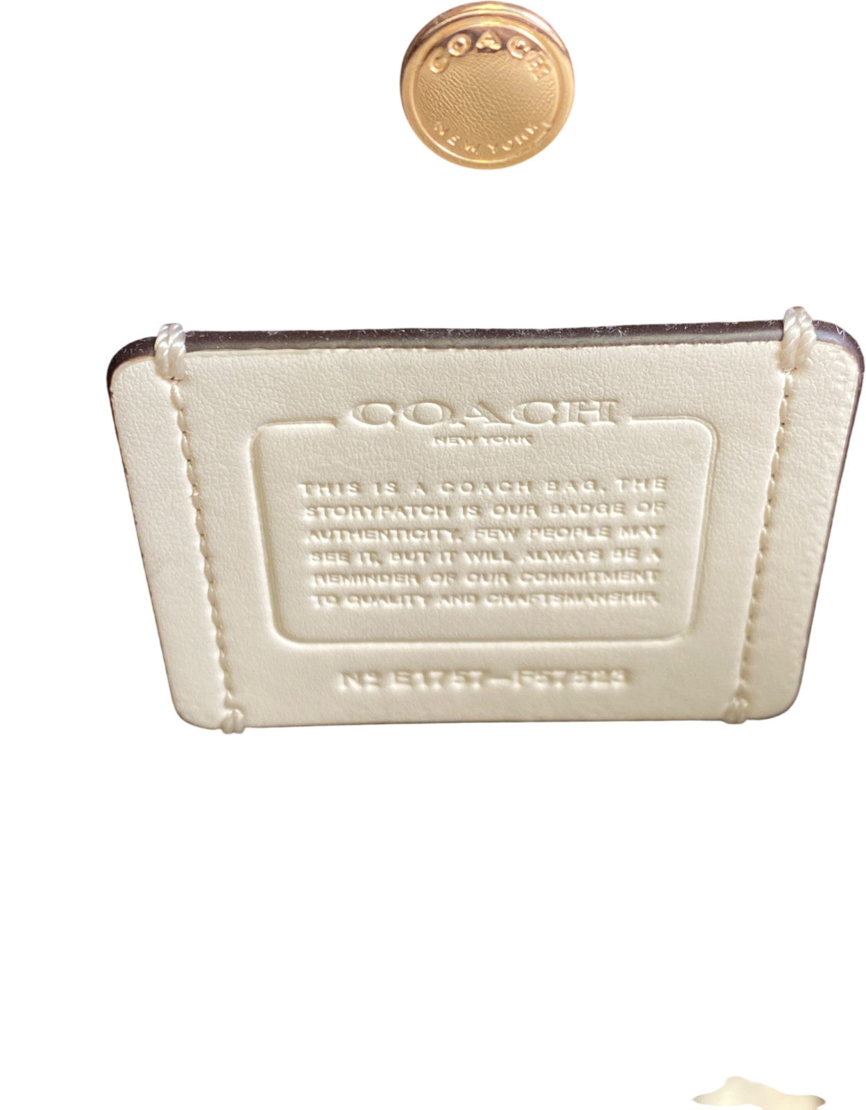 Coach Women’s Ivory/White Christie Carryall Satchel Crossbody Handbag Purse