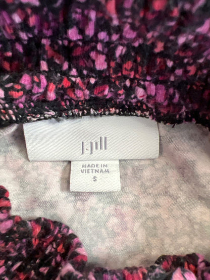 J.Jill Women’s Pink/Purple Long Sleeve Keyhole Front Blouse - S