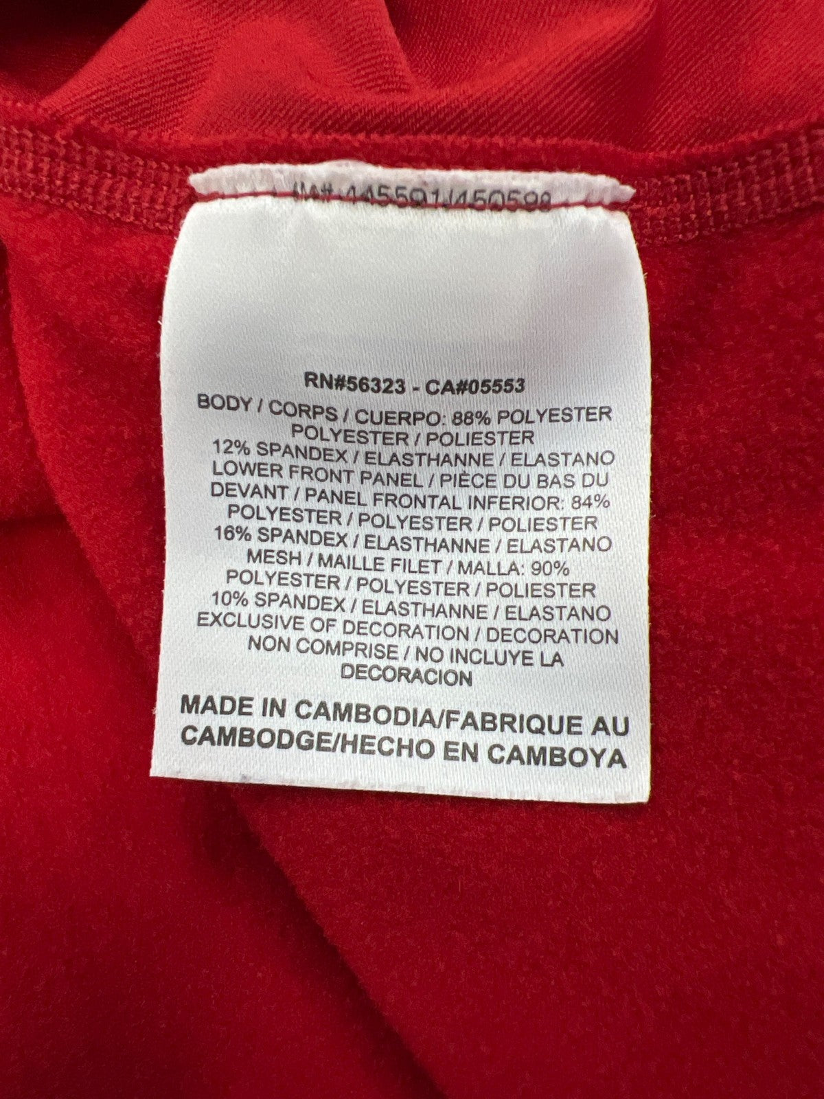 Nike Pro Men’s Red/Black Fitted Long Sleeve Athletic Shirt - XXL