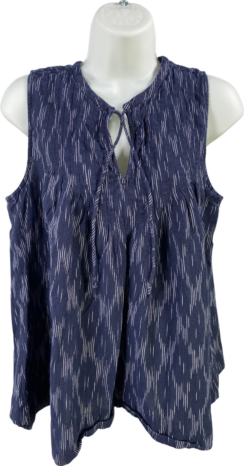 Lucky Brand Women’s Blue V-Neck Sleeveless Tank Top - S