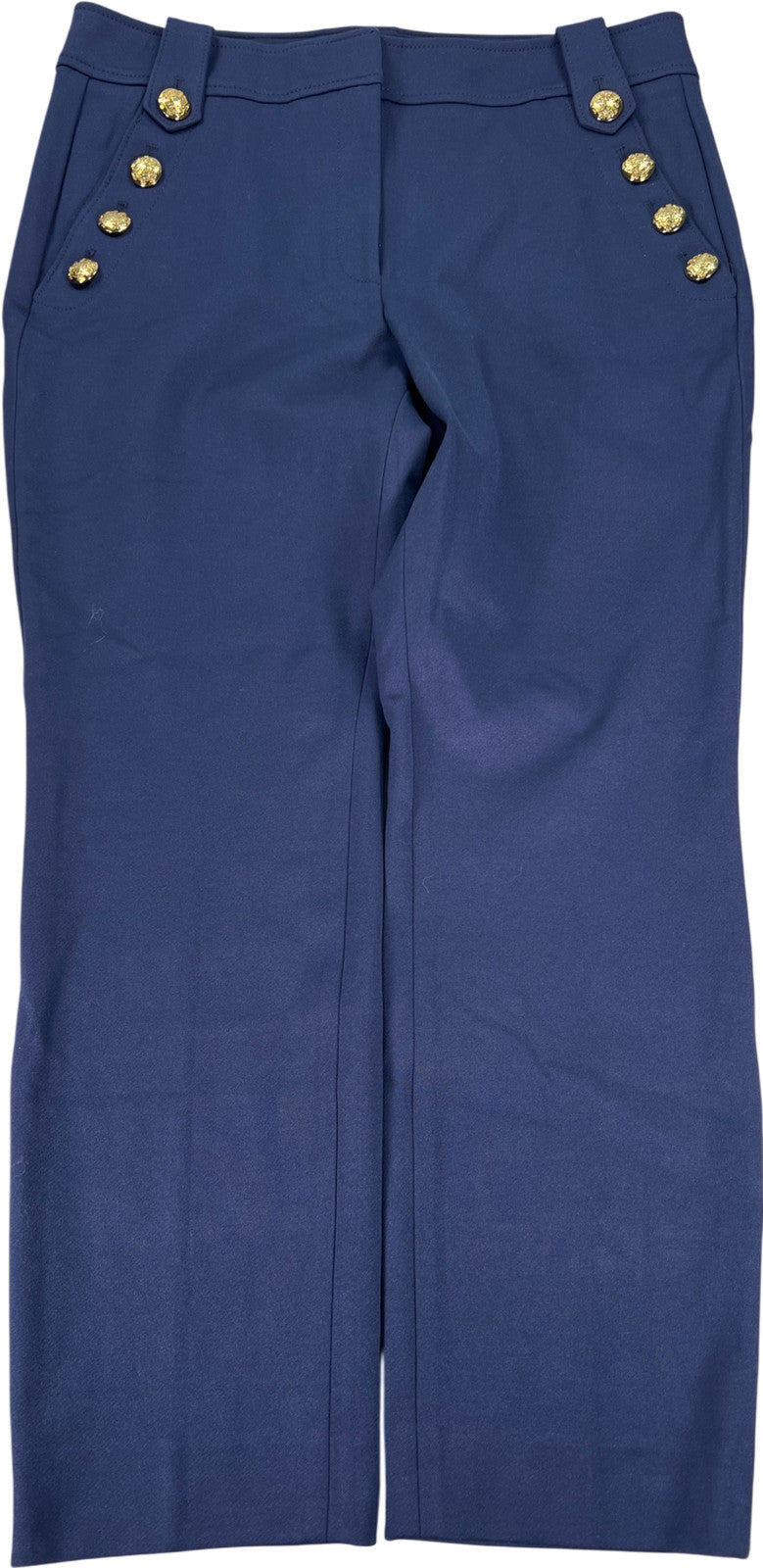 White House Black Market Women’s Blue Jolie Straight Dress Pants - 14