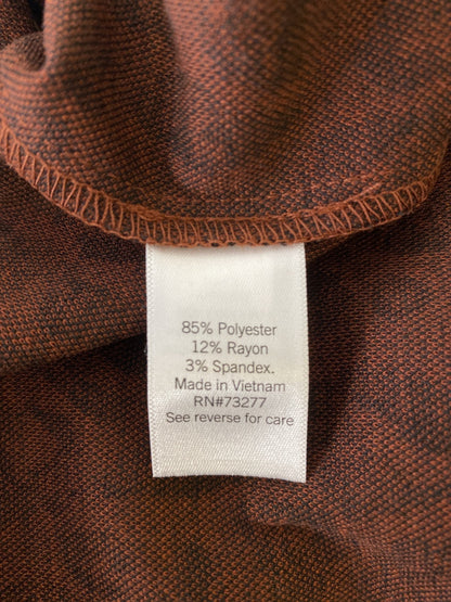 Nine West Women’s Brick Red Leopard Print Sheath Dress - M