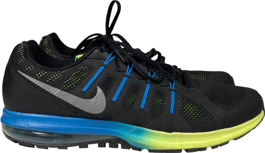 Nike Men’s Black/Blue Max Dynasty Lace Up Athletic Sneakers - 12