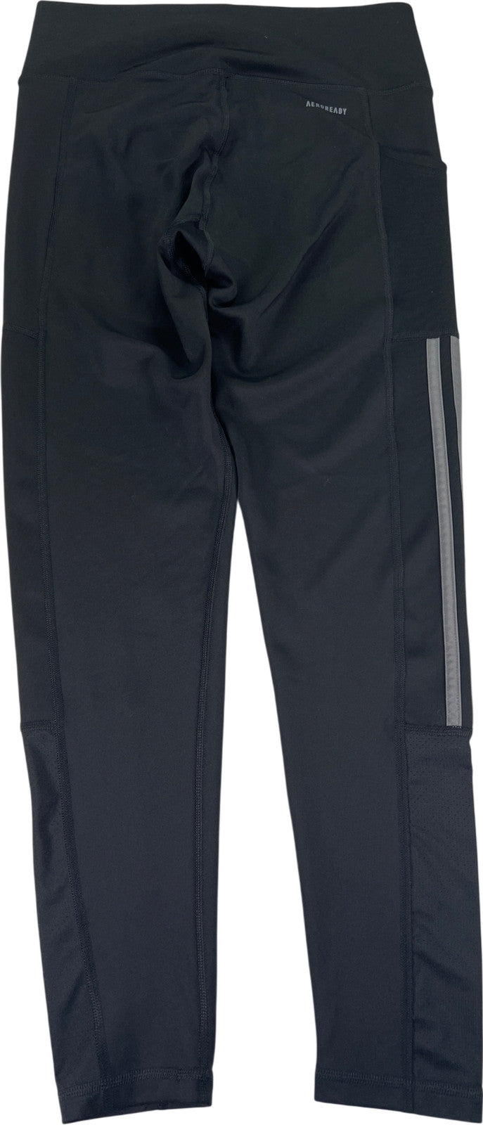 Adidas Women’s Black Aeroready Mesh Ankle Athletic Leggings - M
