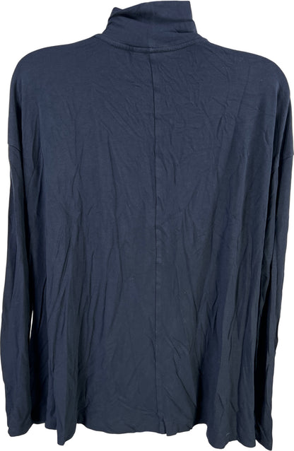 J.Jill Wearever Collection Women’s Blue Long Sleeve Mock Neck Shirt - M