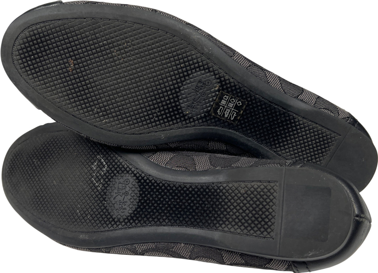 Coach Women’s Black Chelsea Canvas Signature Ballet Flats - 7