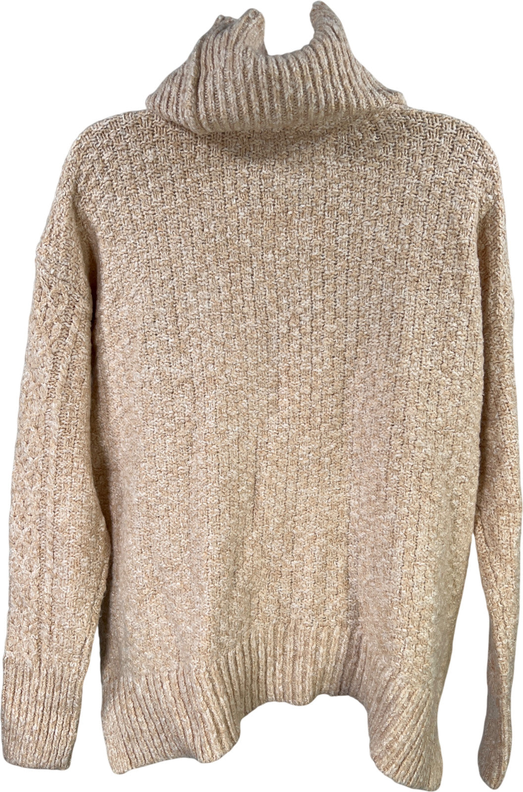 LOFT Women’s Beige Long Sleeve Cowl Neck Sweater - XS