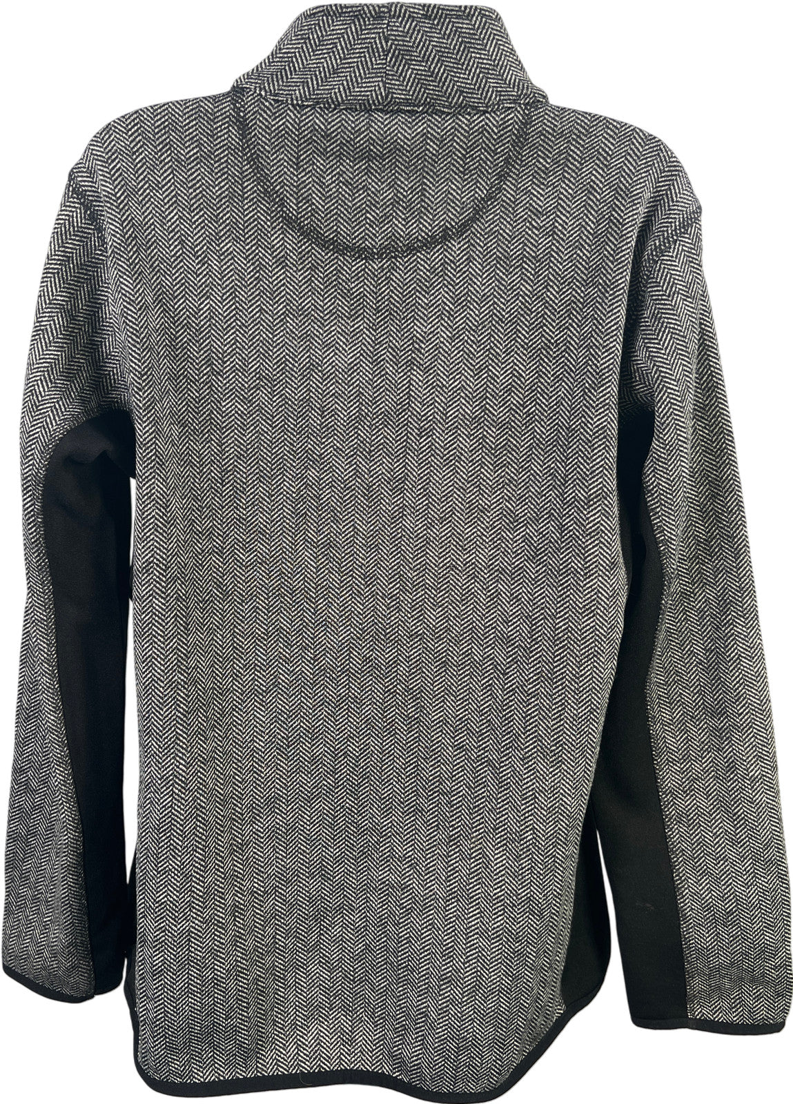 Marc New York Women’s Gray Houndstooth Full Zip Sweatshirt Jacket - L