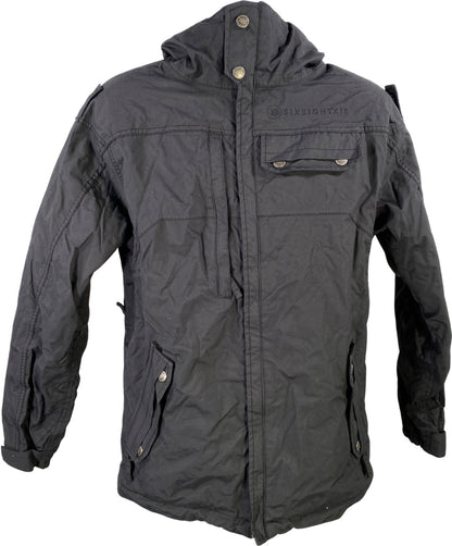 686 Men’s Black Full Zip Hooded Winter Ski/Snowboard Winter Coat - S