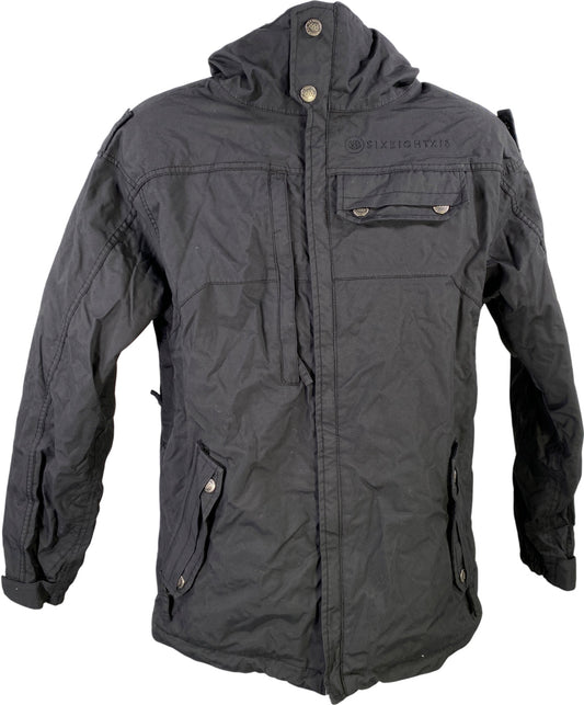 686 Men’s Black Full Zip Hooded Winter Ski/Snowboard Winter Coat - S