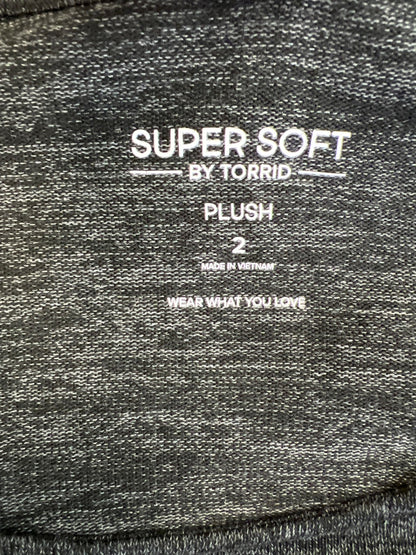 Torrid Women’s Gray Super Soft Plush Long Sleeve Sweater Dress - Plus 2