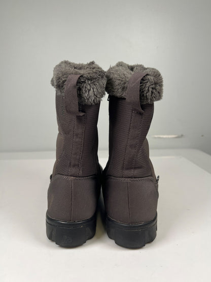 Kamik Women’s Gray Hannah Zip Quilted Waterproof Winter Boots - 8